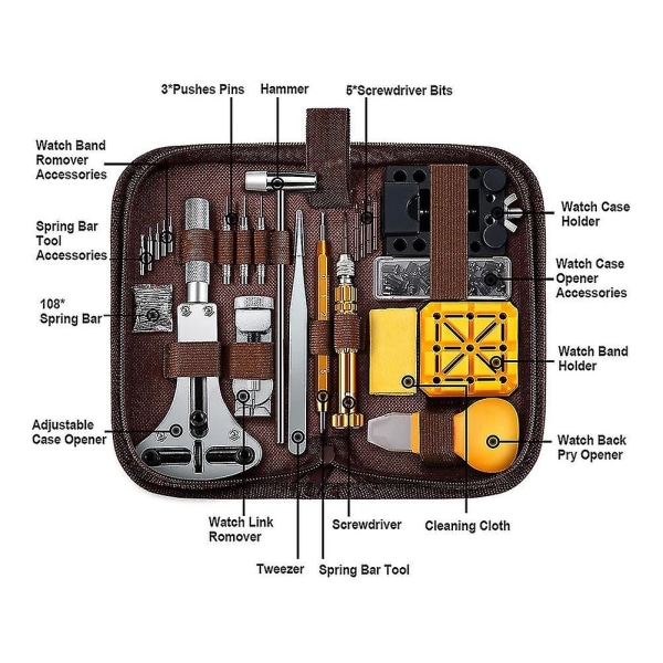 Ur Reparationssæt, 149 Dele Ur Batteri Udskiftningsværktøj, Ur