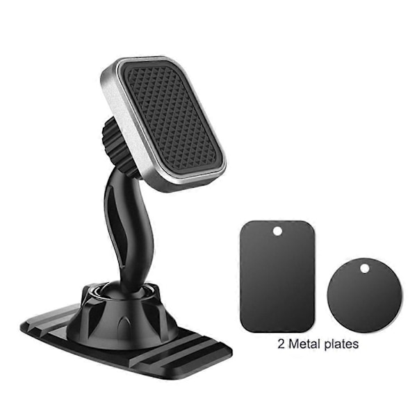 Magnetisk Telefonholder Bil Dashbord Universal Magnet Smartphone Holdere Mobiltelefon Stativ Feste Biltilbehør (Grå Stripe)