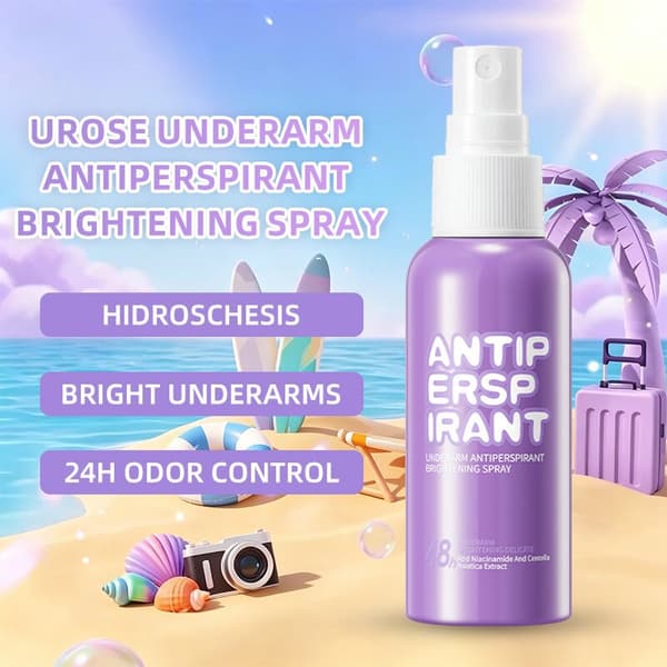 Lysnende Anti-Perspirant Spray til Underarme, Lugtkontrollerende Deodorant Mist, 3-pak