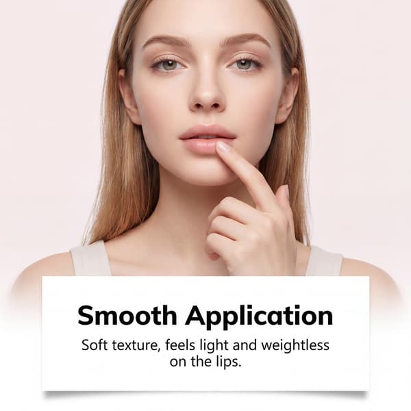 Peptide Glowy Lip Balm, Bärbar Återfuktande Läppvård