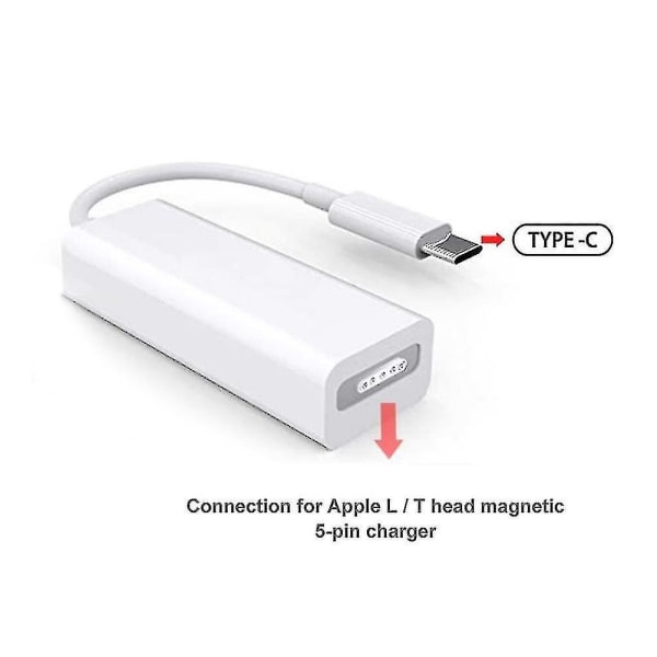 USB-C - MagSafe2 -sovitinadapteri MacBook Pro 12/13/15 tuuman latauskaapeli