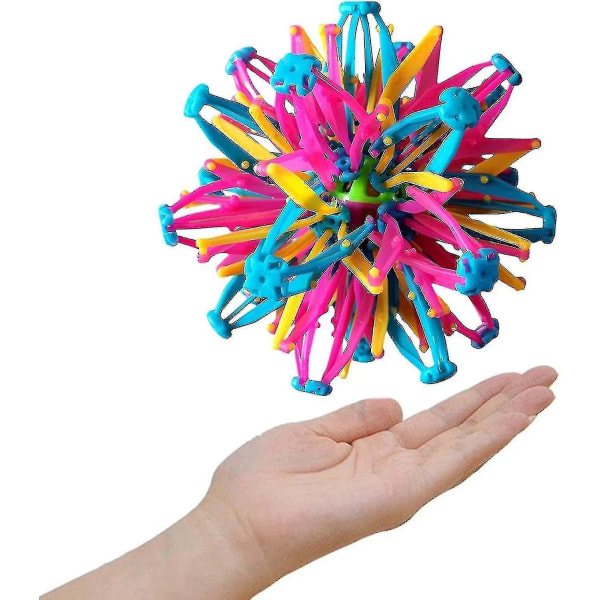 Pusteball, utvidbar Pusteball Sphere Leketøy | Håndfangst pustende blomsterballer, farget ekspanderende magisk ballleketøy, regnbuekrympeball for