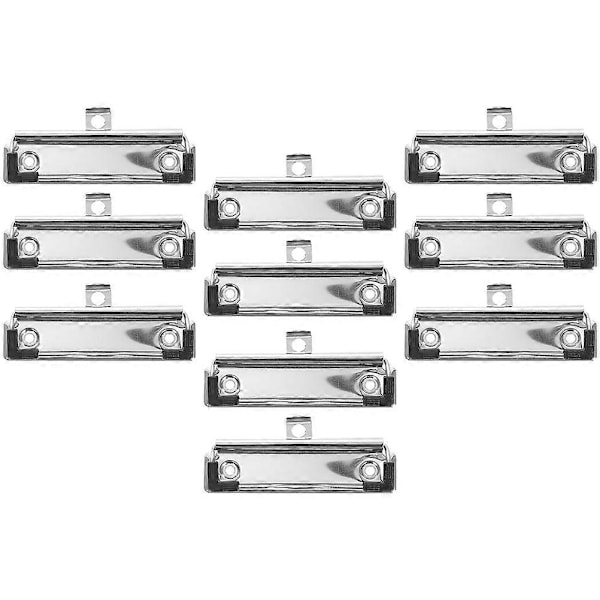10 stk. Clipboard Clips Fil Dokument Board Clips Metal Clipboard Hardware Tilbehør