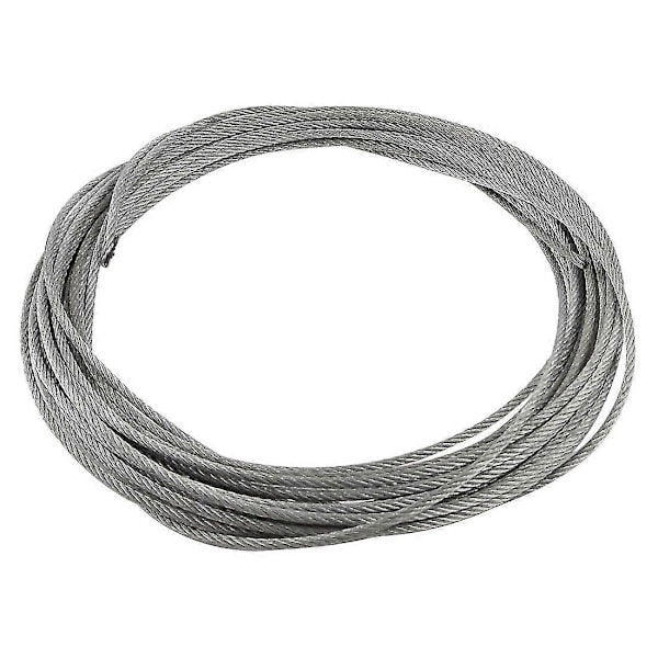 3mm Flexibel Rostfritt Stål Trådrep Kabel 12 Meter Längd