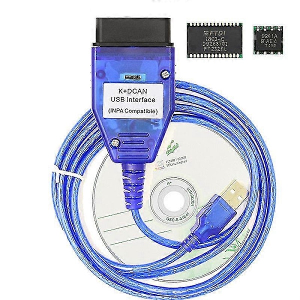 För K+Can Ft232Rl Chip Med Switch För Scanner För K Dcan Usb Kabel Obd Obd2 Diagnostiskt Interface