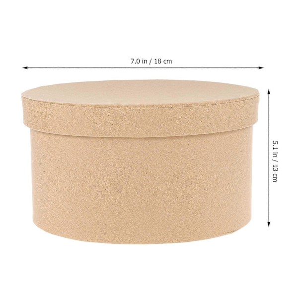 Oval Kraft Papir Hardboard Æske Kagepapirbeholder Kagebeholder Chokoladeæske