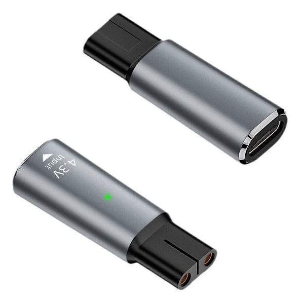 5-pack 4,3V/8V/15V Typ-C Laddaradapter USB-C Laddningsomvandlare för Elektrisk Rakapparat Serie B