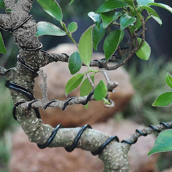 3-pakk Bonsai-lanka Bonsai-puun koulutuslangat Anodisoitu alumiini Käsityö DIY-langat sidokset käsityöihin, koko 1,0 mm/1,5 mm/2,0 mm ruskea, musta