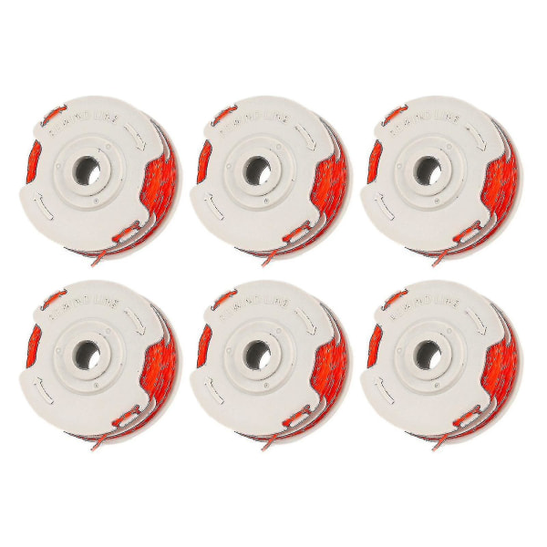 6 Pack Fly021 String Trimmer Replacement Spool & Line For Flymo