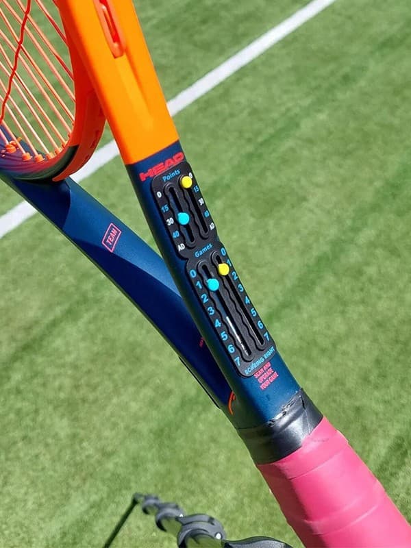 Bærbar tennispoengteller, lett tilbehør til racketpoengteller black