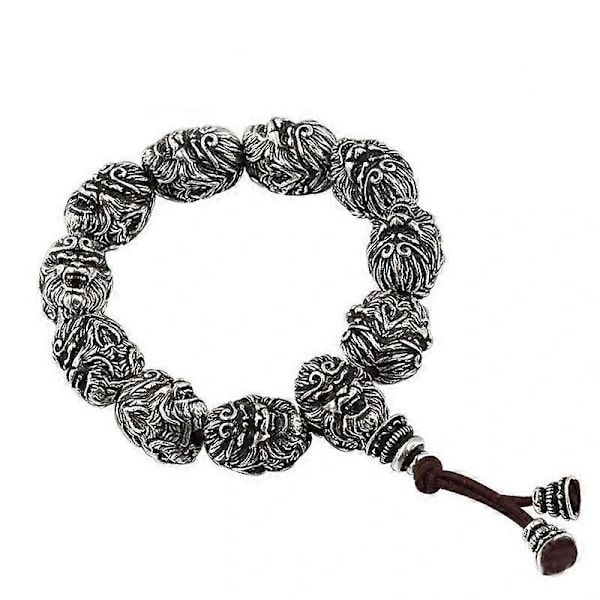 Black Myth Wukong Armbånd for menn - Retro, dominerende apehode-smykke, Monkey King sølv armbånd, trendy og kreativt