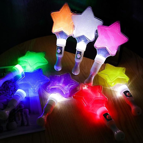 Cheer Stick Interessant Tre Gear Lys Multifunktionel Tilføj Sjovt Munter Pentagram Stjerne Lysende LED
