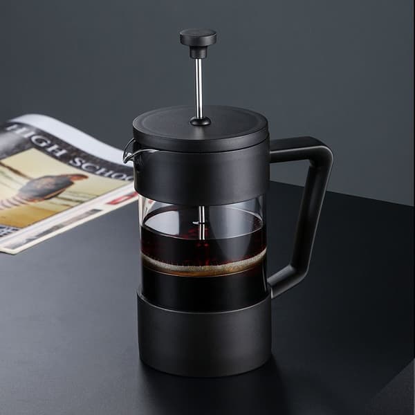 Multifunksjonell franskpresse kaffekanne med filter i rustfritt stål Husholdningskaffe tebrygging tilbehørssett