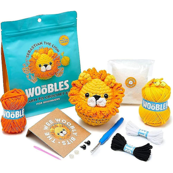 Crochet Kit For Beginners Diy Crochet Stuffed Animal Kit Beginner Crochet Kit lion