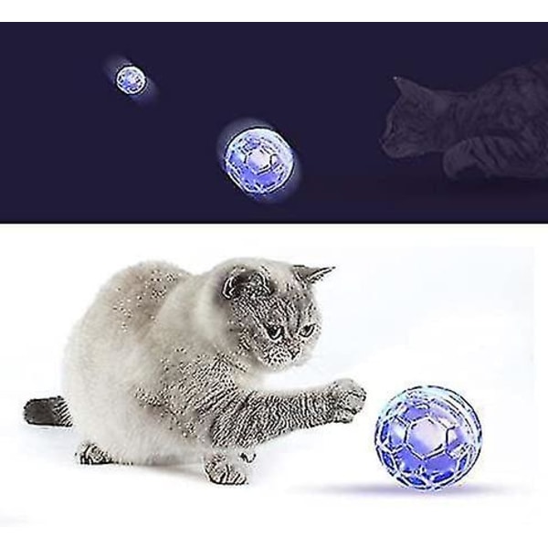 5 kpl Kissanmetsästyspallo Motion Ghost Light Up Cat Balls Led Motion Activated Cat Ball