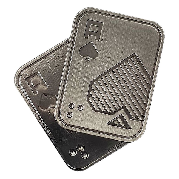Snabb Leverans Metall Fidget Leksaker - Magnetisk Poker Push Card Fidget Slider Stress Relief Leksak, Herr Edc Leksak Fidget Leksak Haptisk Mynt, Kontorsleksaker Presenter