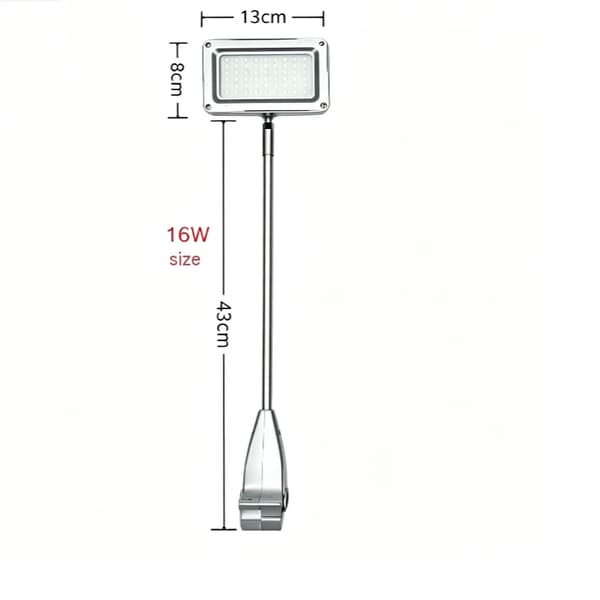 LED langarm spotlight for utstillingsbakgrunnsbanner, 16W flomlys for rask vegg Pop Up displaystativ med 2m kabel B
