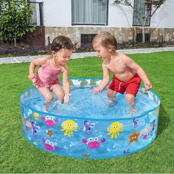 1,52×25 cm hårdplast barnpool, mångsidig bollhav fiskodlingspool hushållspool