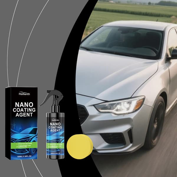 Nano Coating Agent Spray, 100 ml med svamp - Hydrofob bilbeskyttelse og glans