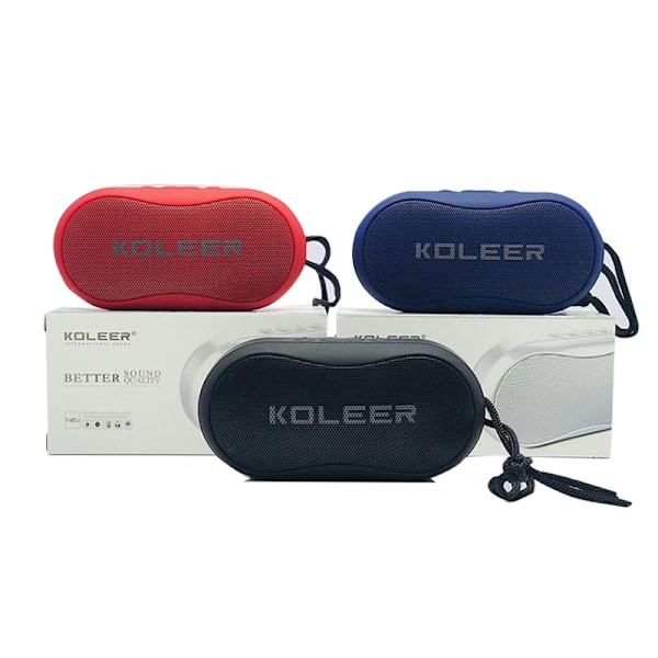 S29 Trådlös Bluetooth-högtalare Bärbar utomhussubwoofer kort FM-radio kreativ present liten högtalare, svart