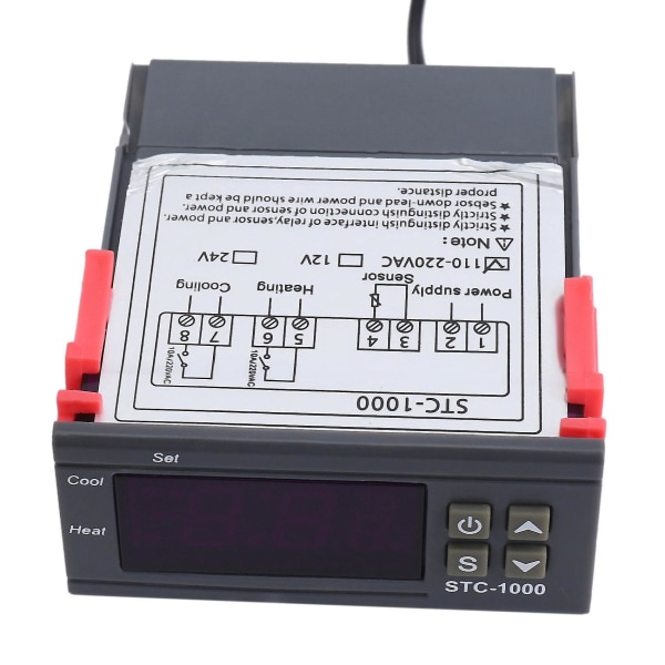 Digital temperaturregulator termostat 5x 220v Stc-1000 med Ntc