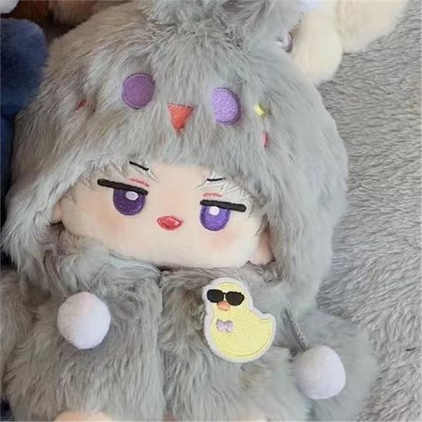 Light and Night Fluffy Coat Series Fox Gift 20cm Bomuldsdukke Erstatningstøj C