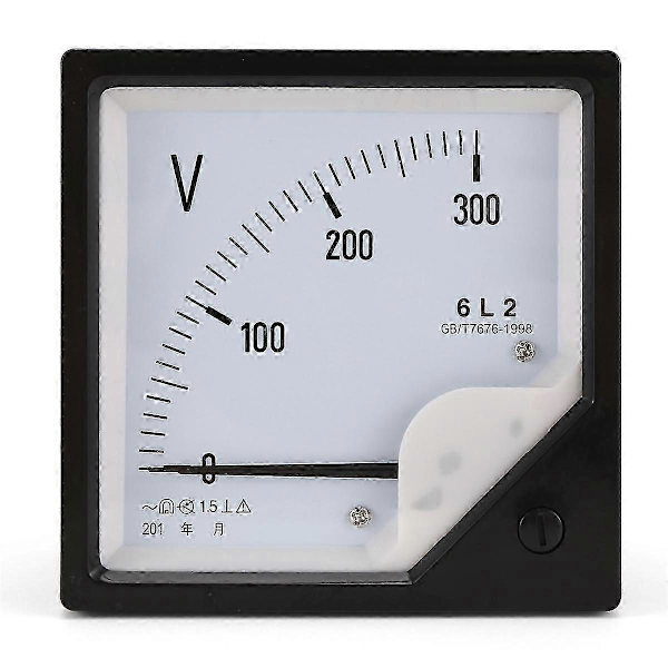 6L2 Voltmeter AC 300V Pointer Type Spenningsmåler Mekanisk Header_c*
