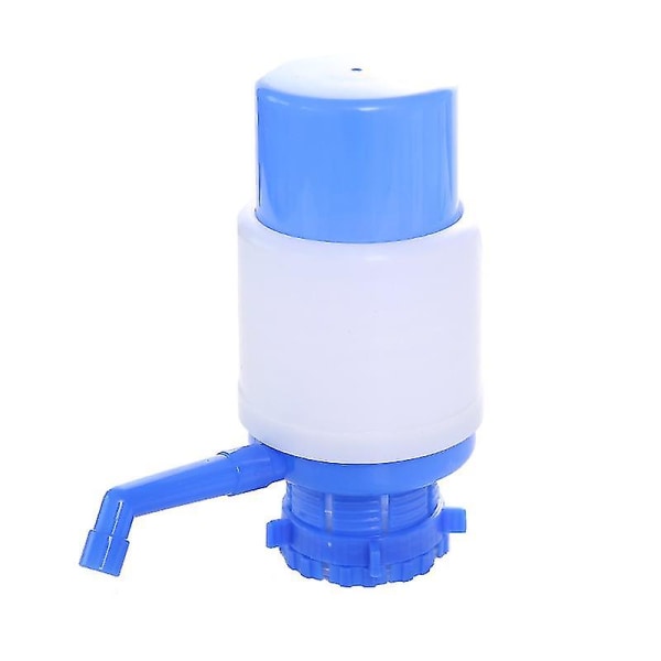 Bærbar vanndispenser manuell vannpumpe for vannkanne Håndpress Vannflaskepumpe med ekstra 1 stk-blå