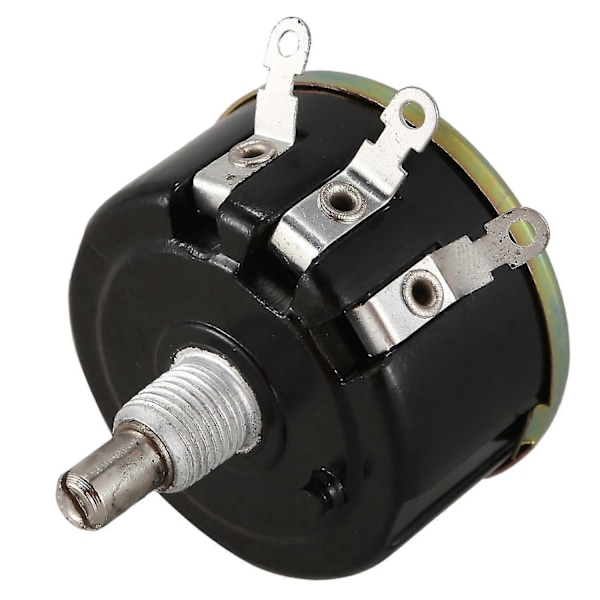 WX050 10K ohm 5W 6mm Rundaxel Trådbunden Potentiometer Svart+Silver