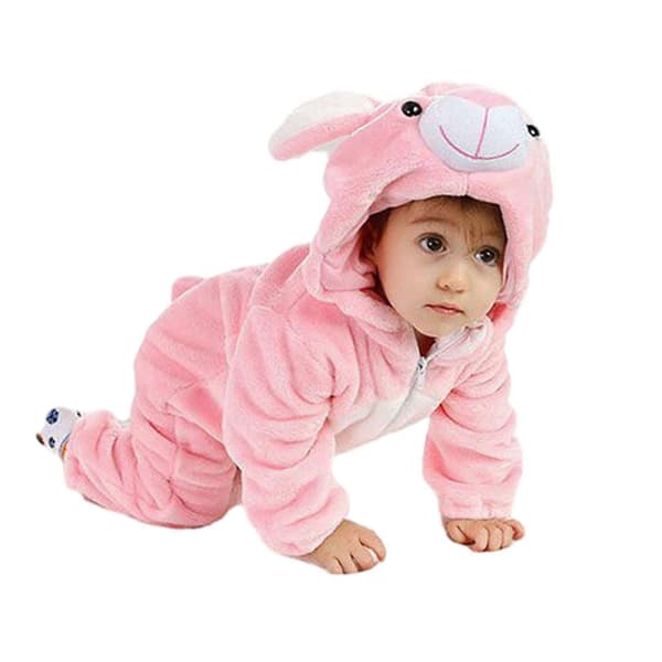 Tecknad Djurform Pyjamas Unik Form Lös Långärmad Nattlinne För Sovrum 73cm Rabbits