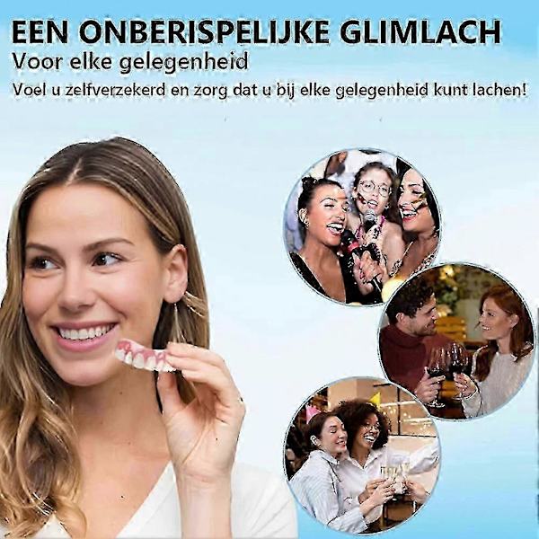 instantsmile Silikon Reline Tandprotesuppsättning, Avancerad Tandprotes Reliner Kit, Omedelbar Komfortpassform För Övre Och Nedre Tandproteser