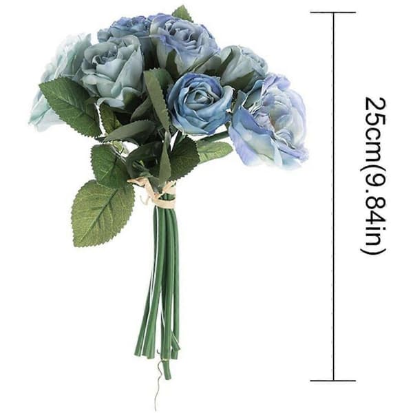 Blå konstgjorda utomhusblommor, konstgjorda blommor för