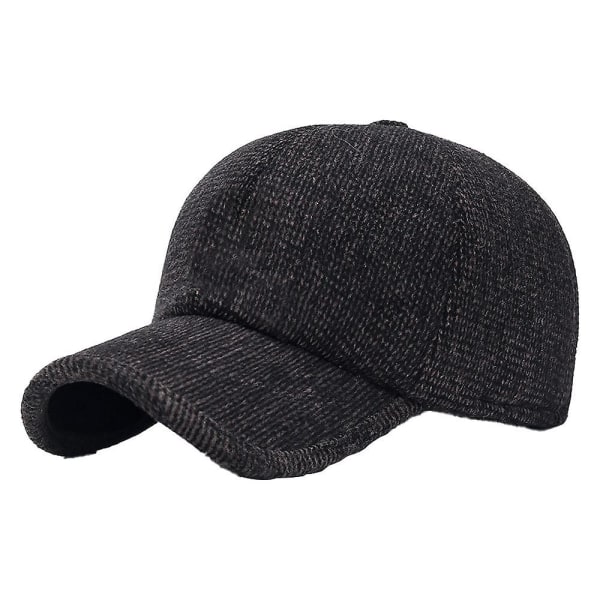 Men's Winter Thermal Wool Wool Tweed Pointed Baseball Cap