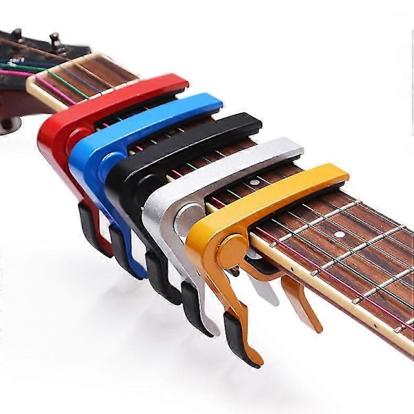 Akustisk Elektrisk Klassisk Guitar Tone Clamp 2 stk., Sort)