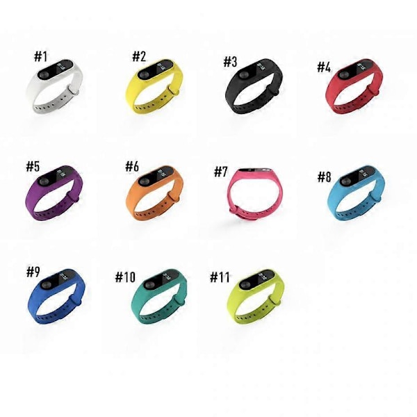 Armbånd for Xiaomi Mi Band 2 Stropp Silikon Stropp Mi Band 2 Armbånd Armbåndsbånd Håndleddsstropp For Xiaomi Mi Band 2 Tilbehør