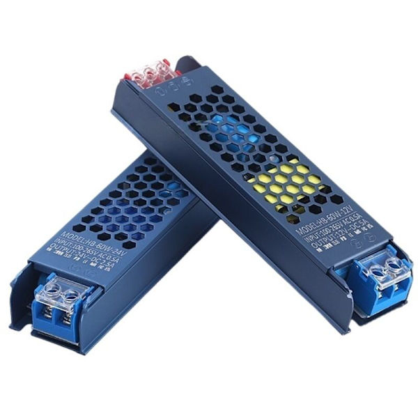 Strømtransformator for LED-strips, AC100V-265V til DC12V, 60W, egnet for LED-strips
