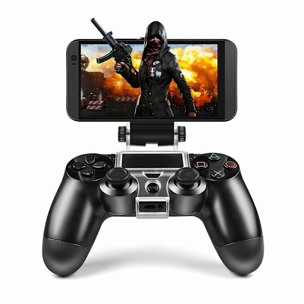 Mobiltelefonholder for PS4-kontroller, håndgrep, klipsfeste