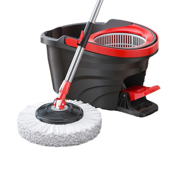 Håndfri Spinmoppe & Spandsystem, Mikrofiber Gulvrengøringssæt
