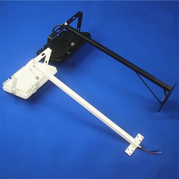 Skiltbelysning - 20W LED udendørs spotlights til butiksfacader - 50cm - Topmontering Sort - 1 stk.