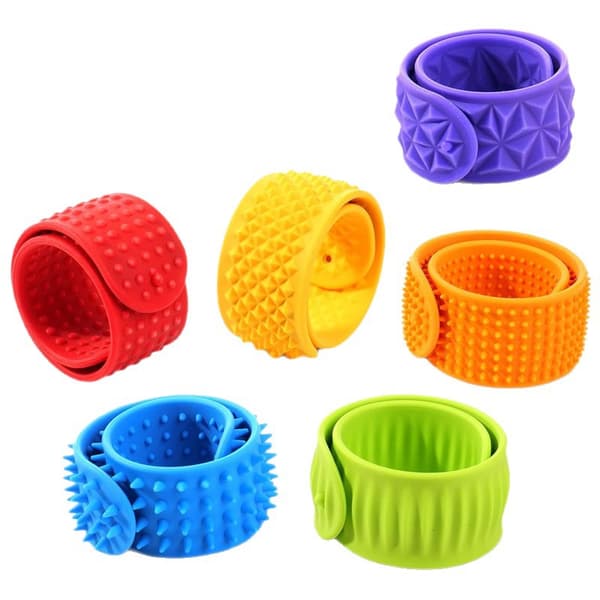 Mjukt silikonarmband, sensorisk massage dekompression fidget-armband för barn
