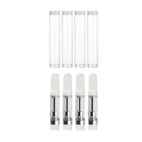 1 ml Glassprøverør, klare, flate (10 stk)