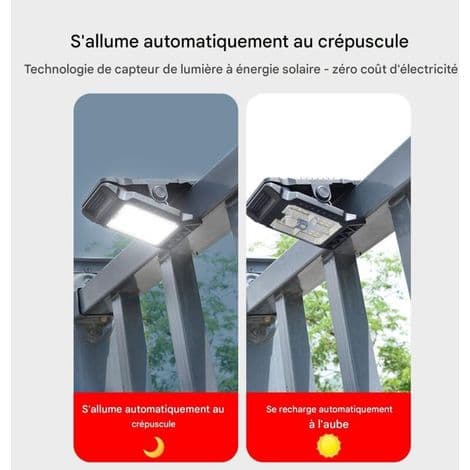 Clip-on solcellslampor med rörelsesensor - Solcellsbelysning