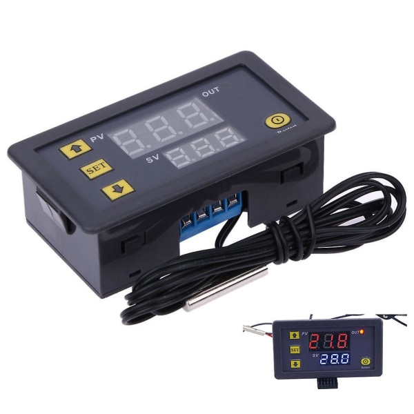 Dc 12v 20a LCD digital termostat Temperaturregulator Mätare Regulator W3230