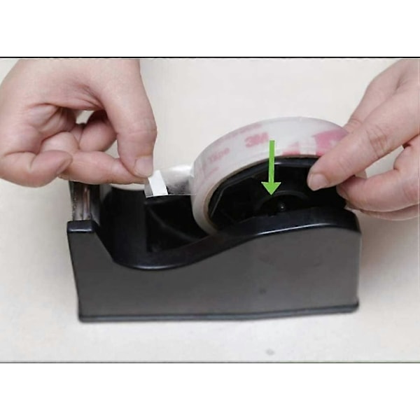 Sellotape-dispenser for skrivebord, tungt utstyr, holder for pakker med klebende cellotape