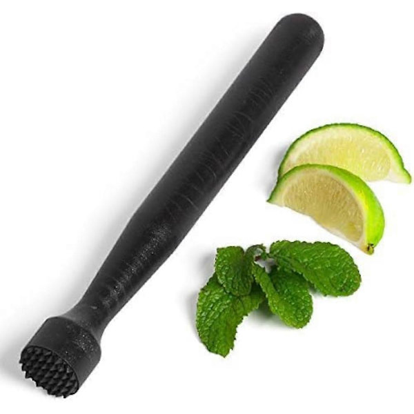Sort Plastik Muddler, Cocktail Muddler, Bar Muddler, Drinks Muddler, Muddling Stick - Ideel til at lave Mojito Cocktails
