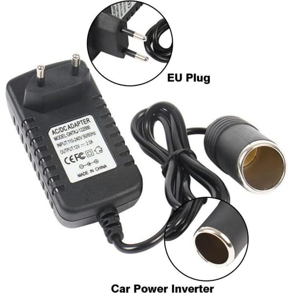 12V 2A cigarettænderstikadapter. AC/DC-adapterkonverter til navigationssystemer. Strømtransformere