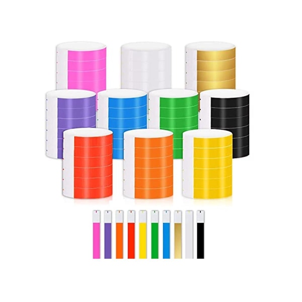 1000 PCS Paper Waterproof Neon for Events Suitable for Parties, (10 Colors)