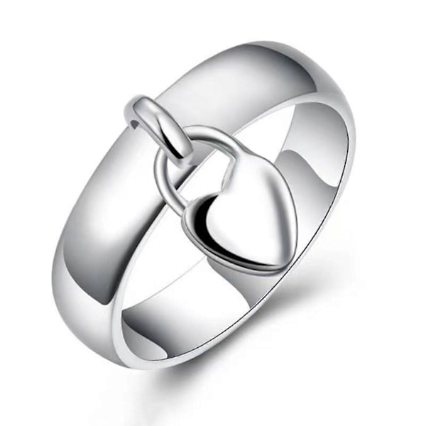 Ring Kærlighed Hjerte Ring Kvinde Mode Personlighed Ring Enkel Dame US6 Til 10