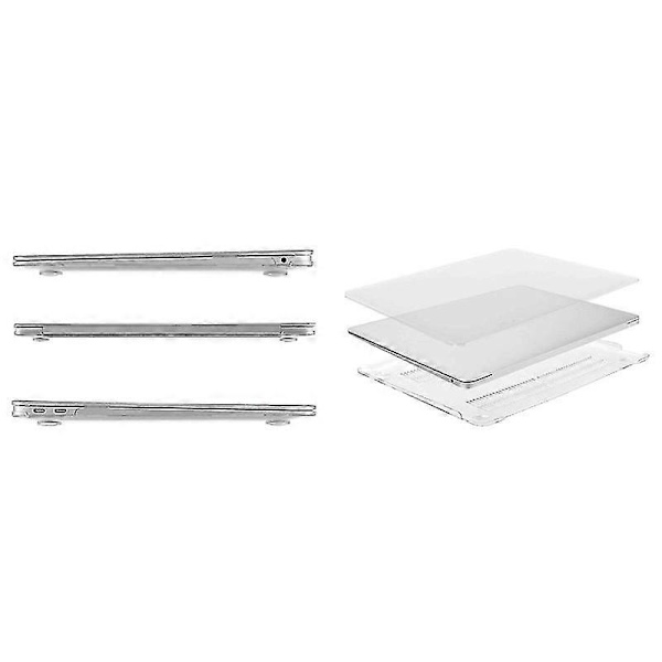 Tietokoneen suojakotelo Crystal Plastic Hard Case Air 13 A2337 M1 A2179 A1932, läpinäkyvä