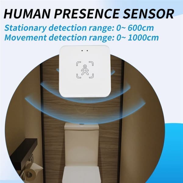 Tuya Zigbee personigenkänningssystem med stativ. Intelligent PIR-sensor. Kroppsradar och mikrovågsrörelsedetektering.